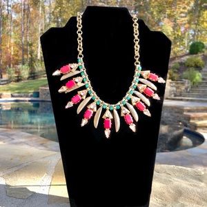 Boho Pink Statement Necklace